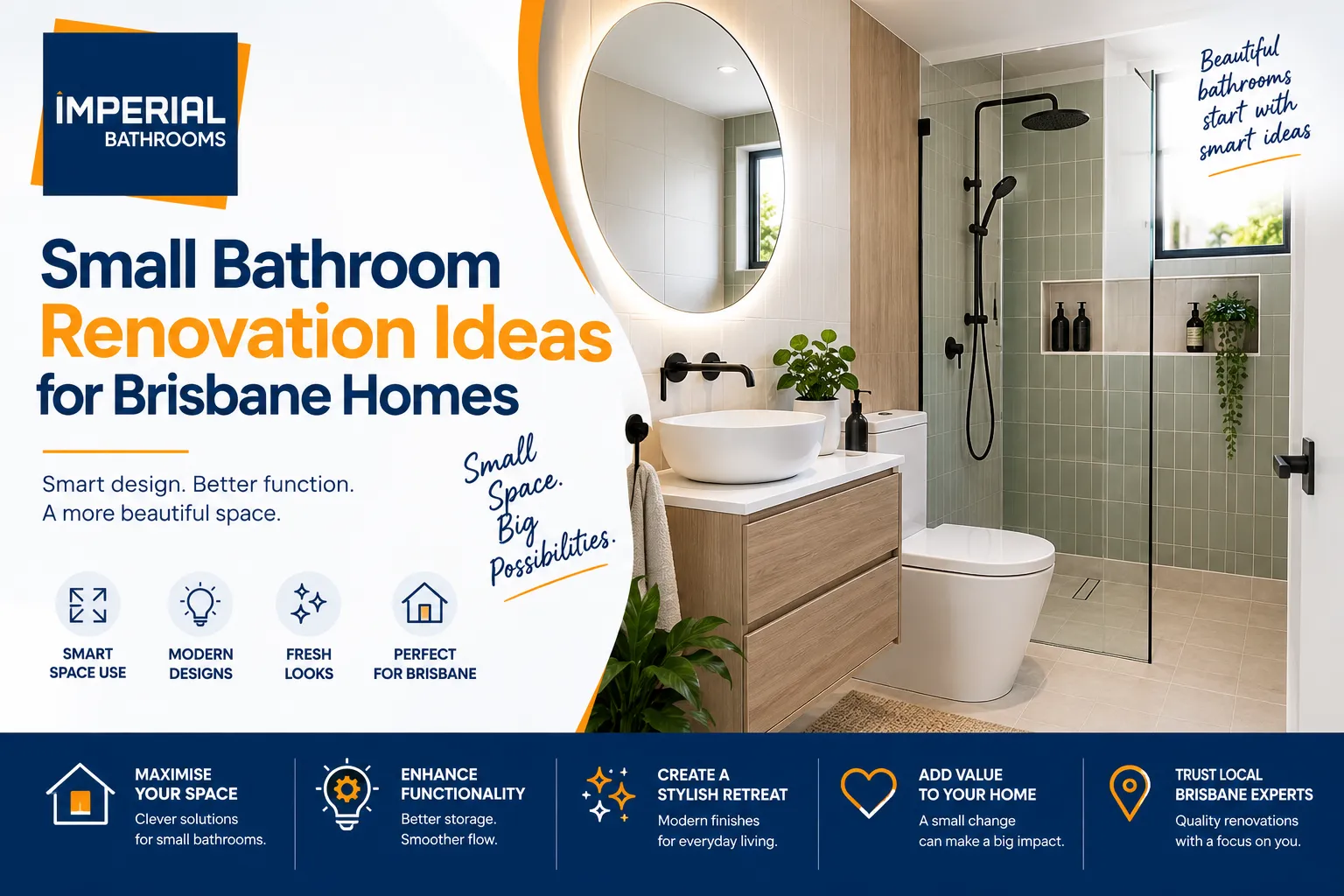 Small Bathroom Renovation Ideas for Brisbane Homes