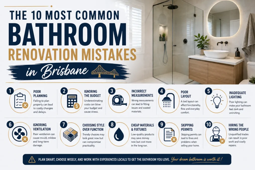 The 10 Most Common Bathroom Renovation Mistakes in Brisbane