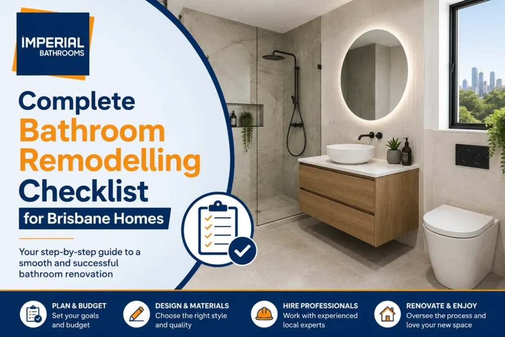 Bathroom Remodelling Checklist for Brisbane Homes
